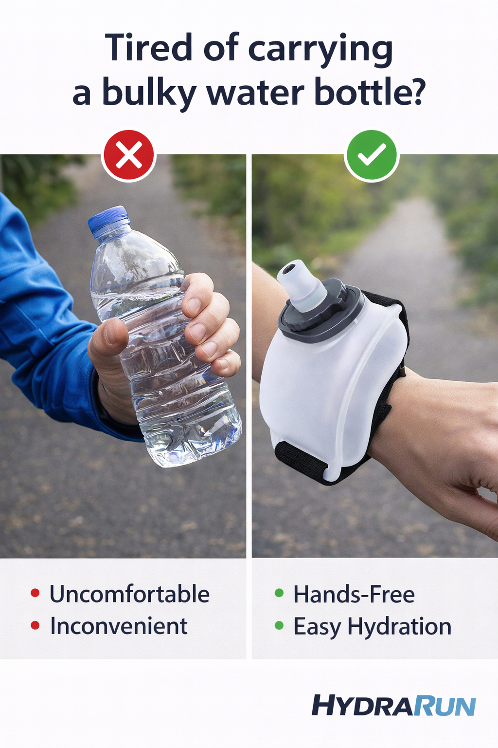 HydraRun Hands-Free Hydration Bottle