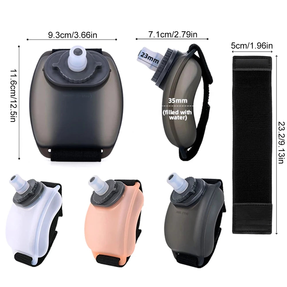 HydraRun Wrist Water Bottle - Hands-Free Hydration for running