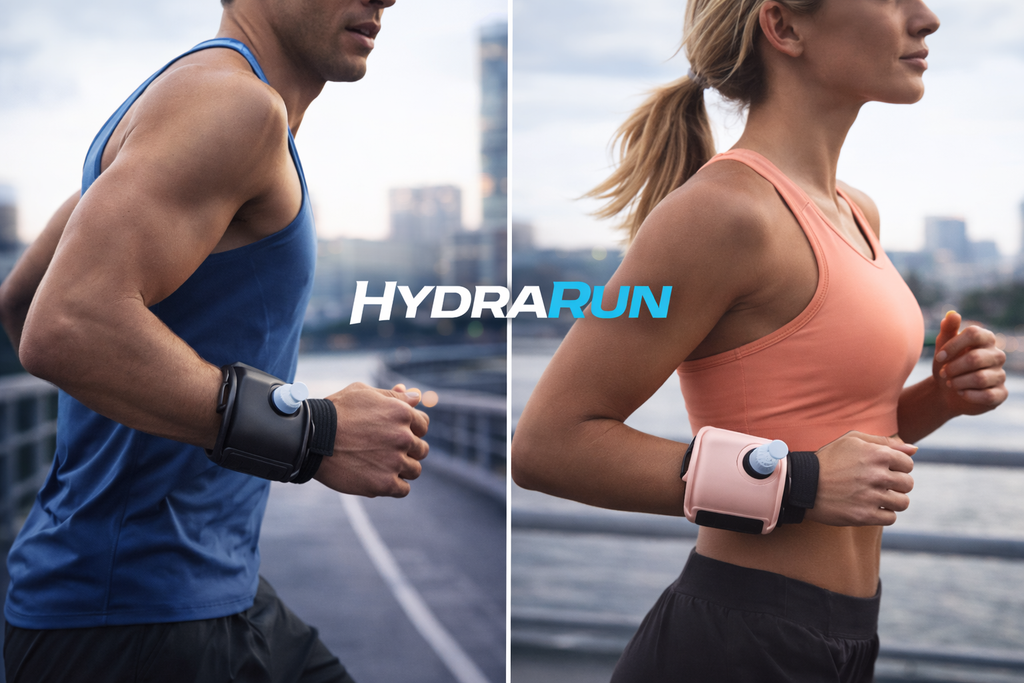 HydraRun Wrist Water Bottle - Hands-Free Hydration for running